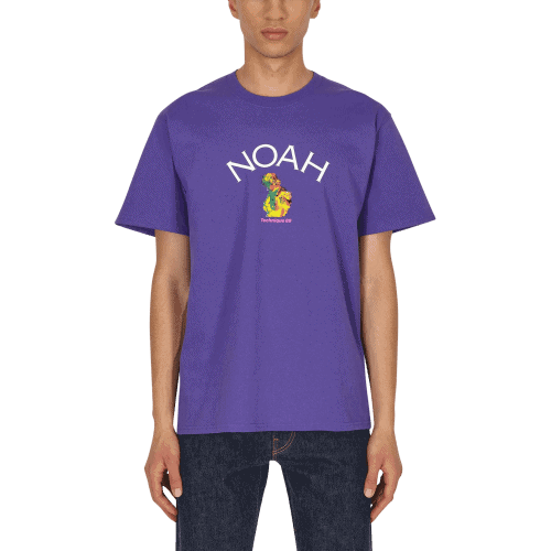 Mens Noah x New Order Lock Up T-Shirt in Purple : UK Outlet